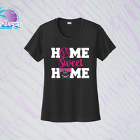 SHLL SB Home Ladies Dri Fit Tee (Black, Teal, Hot Pink, Charcoal)