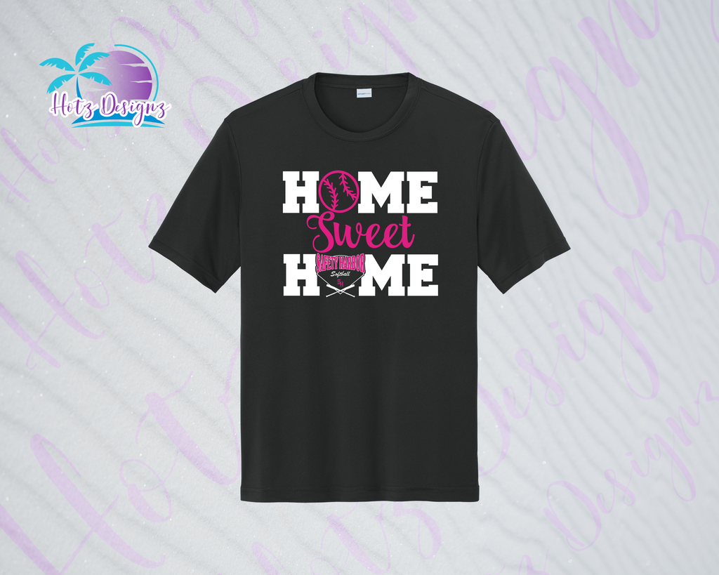 SHLL SB Home Unisex Dri Fit Tee (Black, Teal, Hot Pink, Charcoal)