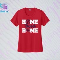 SHLL BB Home Ladies Dri Fit Tee (Red, Black, Columbia, Green)