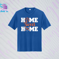 SHLL BB Home Unisex Dri Fit Tee  (Navy, Royal, Orange, Cardinal, Purple)