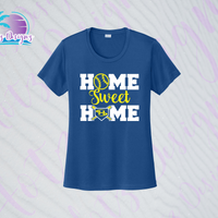 SHLL BB Home Ladies Dri Fit Tee  (Navy, Royal, Orange, Cardinal, Purple)