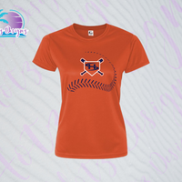 SHLL BB Laces Ladies Dri Fit Tee  (Navy, Royal, Orange, Cardinal, Purple)