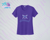 SHLL BB Laces Ladies Dri Fit Tee  (Navy, Royal, Orange, Cardinal, Purple)