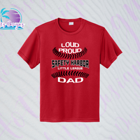 SHLL BB  Loud Proud Dad Unisex Dri Fit Tee Loud Proud Dad (Red, Black, Columbia, Green)