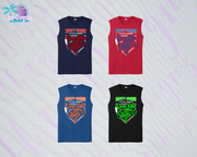 SHLL BSBL Stole It Unisex Dri Fit Sleeveless Tee (Navy, Red, Royal, Black)