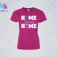 SHLL SB Home Ladies Dri Fit Tee (Black, Teal, Hot Pink, Charcoal)