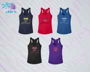 SHLL SFTBL Laces Ladies Dri Fit Racerback Tank (Navy, Red, Royal, Black, Purple)