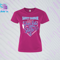 SHLL SFTBL  Stole It Ladies Dri Fit Tee (Black, Teal, Hot Pink, Charcoal)