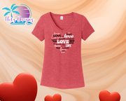 Love Heart Word Art