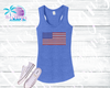 American Flag Women's Rhinestone Tank Top / Shirt