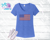 American Flag Women's Rhinestone Tank Top / Shirt