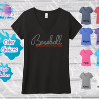 Baseball America's Pastime Women's Rhinestone Tank Top / Shirt