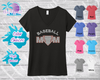 Baseball Mom Home Plate Women's Rhinestone Tank Top / Shirt