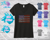 Baseball Flag Women's Rhinestone Tank Top / Shirt