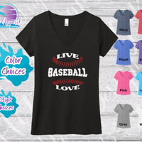 Baseball Live Love Women's Glitter Tank Top / Shirt