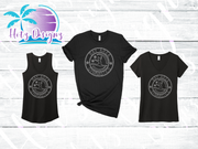Bay Area Gymnastics Rhinestone Logo Black Shirts