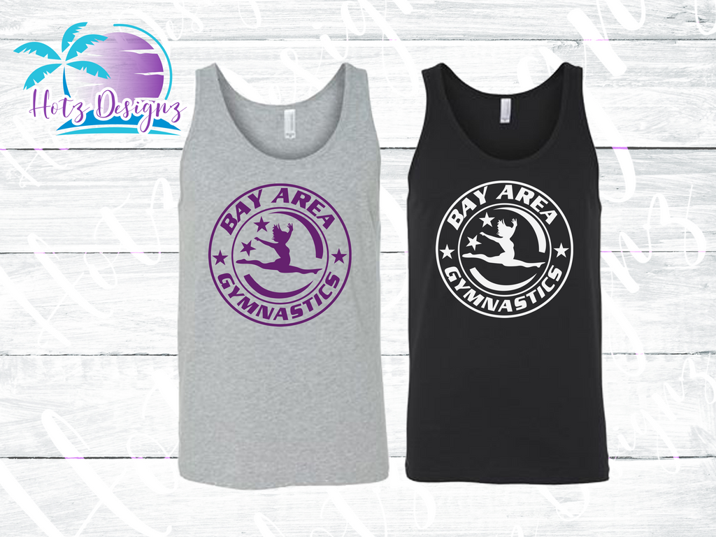 Bay Area Gymnastics Logo Unisex Adult Tank Top