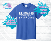 ELHS Swim & Dive Athlete Team Shirt