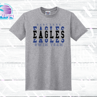 ELHS Swim Eagles Stacked Unisex Tee (2 Color Options)