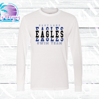 ELHS Swim Eagles Stacked Long Sleeve Unisex Tee