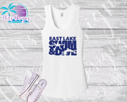 ELHS Swim & Dive Women's Glitter Tank or V-Neck (2 Color Options)