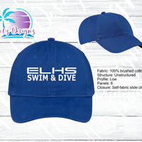 ELHS Swim & Dive Low Profile Cap