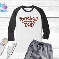 Football Laces Mom, Dad, Bro, Sis Shirts