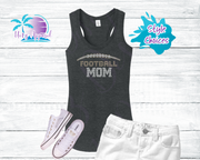 Football Mom Rhinestone Laces Shirts