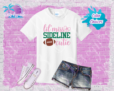 Football - Lil' Miss Sideline Cutie Girls' Shirt