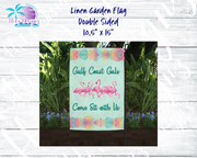 Gulf Coast Gals 2 Sided Linen Garden Flag