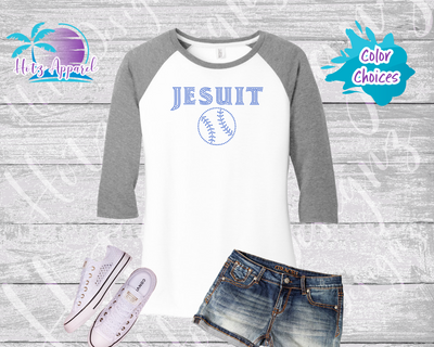 Jesuit Baseball Rhinestone Tops