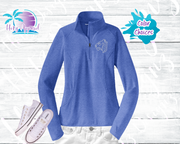 Jesuit Rhinestone Logo Stretch 1/2 Zip Pullover