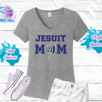 Jesuit Rosary Mom Tiger Glitter & Rhinestone Tops