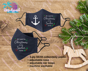 Navy - All I want for Christmas is my Sailor Mask