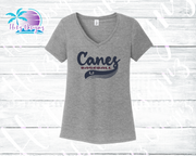 PHU BB 22 Canes  Athletic Tail Ladies' Tees (5 color options)