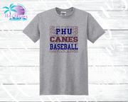 PHU BB 22 Canes Stacked Unisex Tees (3 color options)