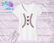 PHU Baseball Laces Tops