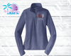 PHU Baseball Rhinestone Stretch 1/2 Zip Pullover