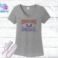 PHU Hurricanes Baseball Rhinestone Tank, Tee, Raglan Tops