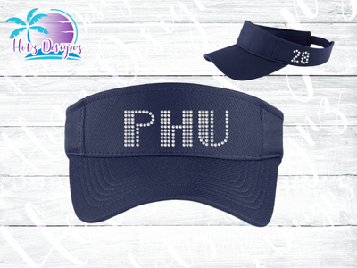 PHU Rhinestone Logo Visor