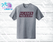 PHU Soccer Canes PH Unisex Tri-Blend Raglan Navy Tee