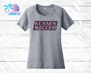 PHU Soccer Canes PH Ladies' Tri-Blend Scoop Navy Tee