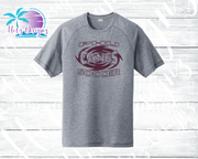 PHU Soccer Cyclone Unisex Tri-Blend Raglan Navy Tee