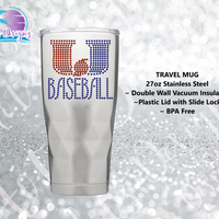 PHU Baseball Insulated Travel Mug