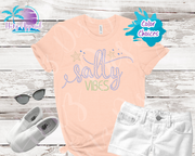 Salty Vibes Women's Rhinestone Beach Shirt