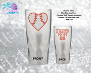 TBBA Baseball 27oz Tumbler