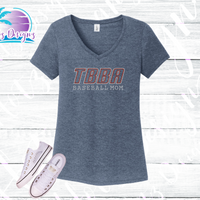 TBBA Baseball Logo Rhinestone Tank Top / Shirt (2 Color Options)