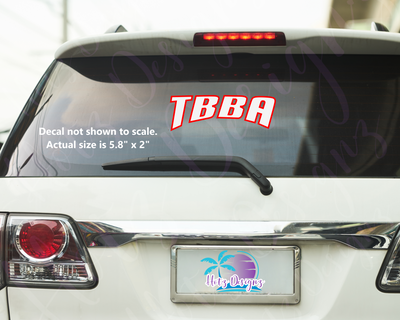 TBBA Baseball Decal