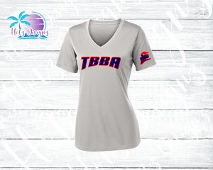 TBBA Baseball Ladies Dri-Fit Shirt (3 Color Options)