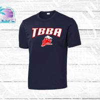 TBBA Unisex Train Dri Fit Tee Youth & Adult (2 color options)